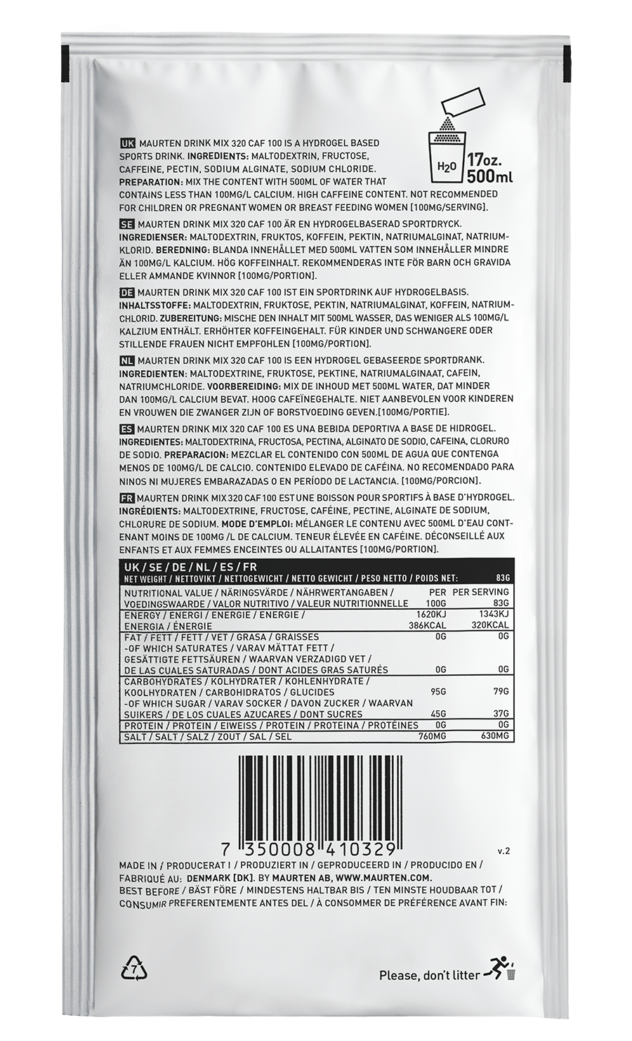 Maurten Drink Mix 320 Caff 100