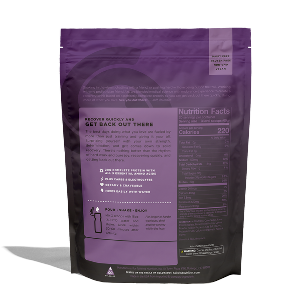 Tailwind Nutrition Fava Recovery Mix Chocolate - Large, Single Serve