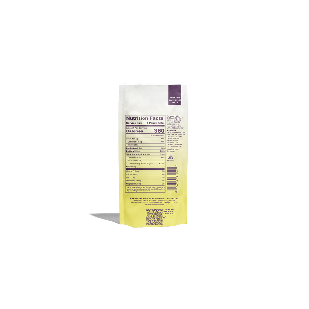 Tailwind High Carb Fuel (90g) Lemonade