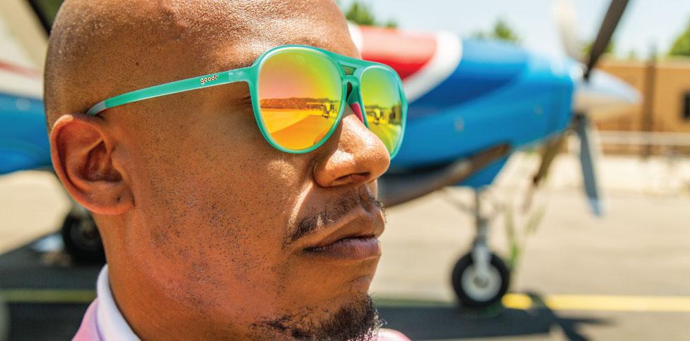 Goodr Mach Gs Aviator – Kitty Hawkers’ Ray Blockers