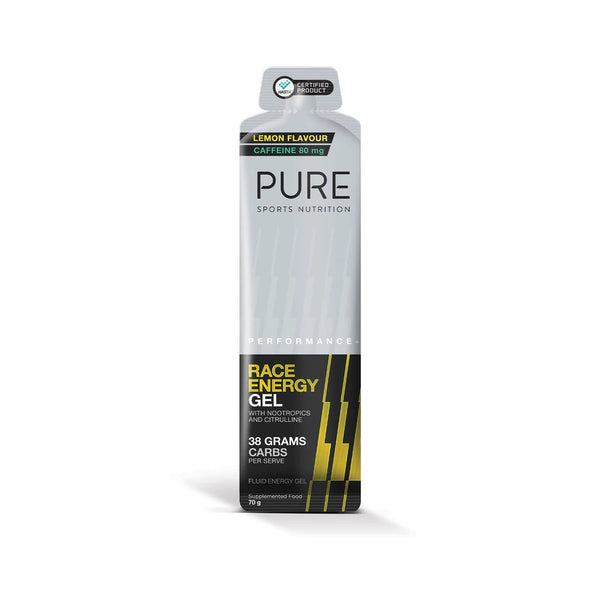 PURE Sports Nutrition: Race Energy Gels Lemon / Caffeine