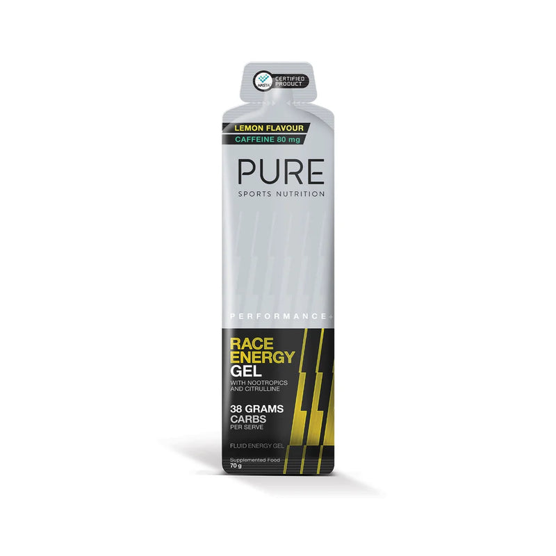 PURE Sports Nutrition: Race Energy Gels Lemon / Caffeine