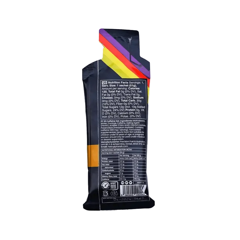 Precision Fuel and Hydration – PF 30 CAFFEINE Energy Gel