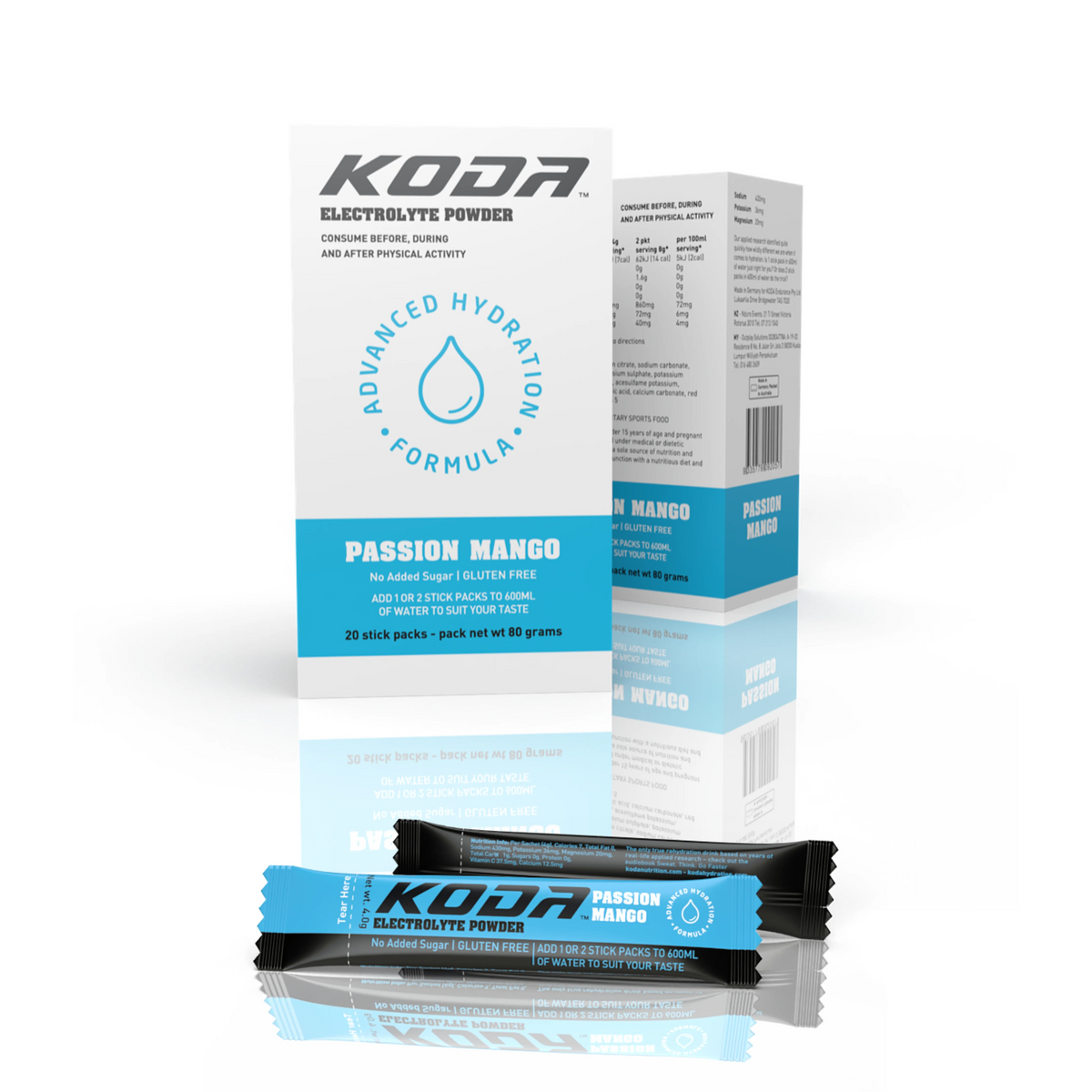 Koda Nutrition Electrolyte Powder - 20 Stick Pack - Berry