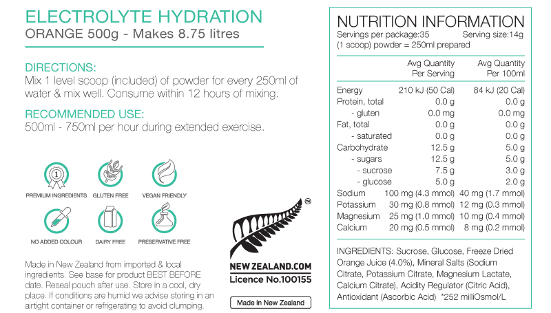 Pure Electrolyte Hydration 500g Pouch Lemon