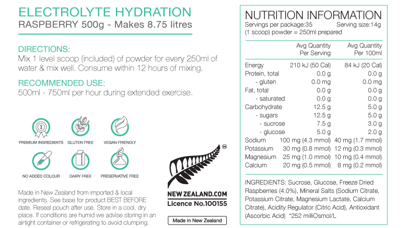 Pure Electrolyte Hydration 500g Pouch Lemon