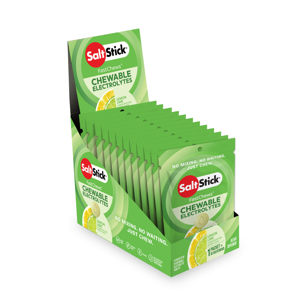 Salt Stick Electrolyte FastChews Sachet Lemon Lime