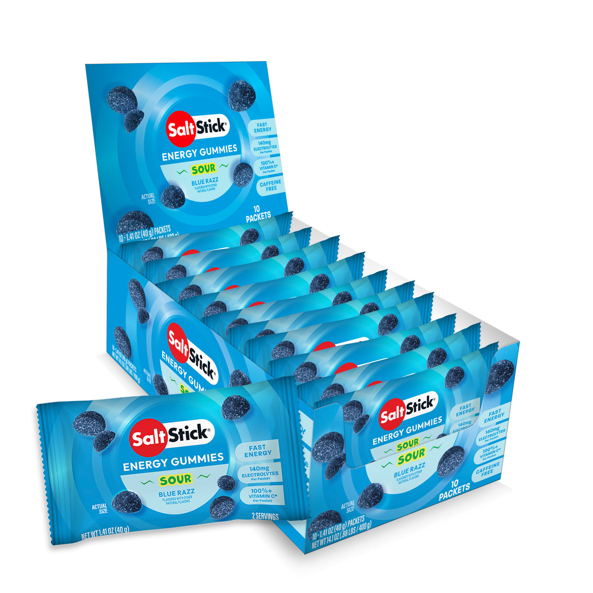 SaltStick Energy Gummies Rainbow Blast