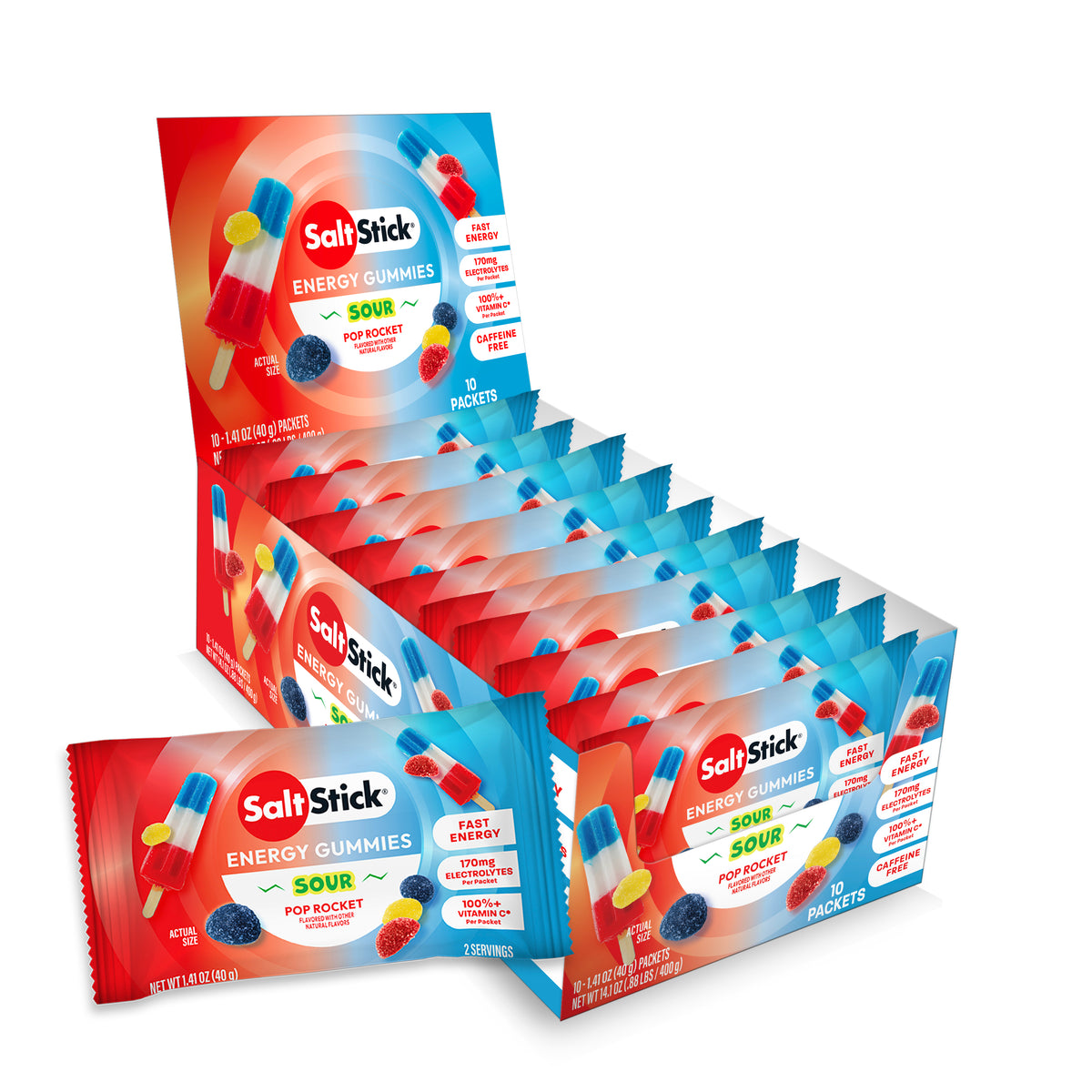 SaltStick Energy Gummies Rainbow Blast