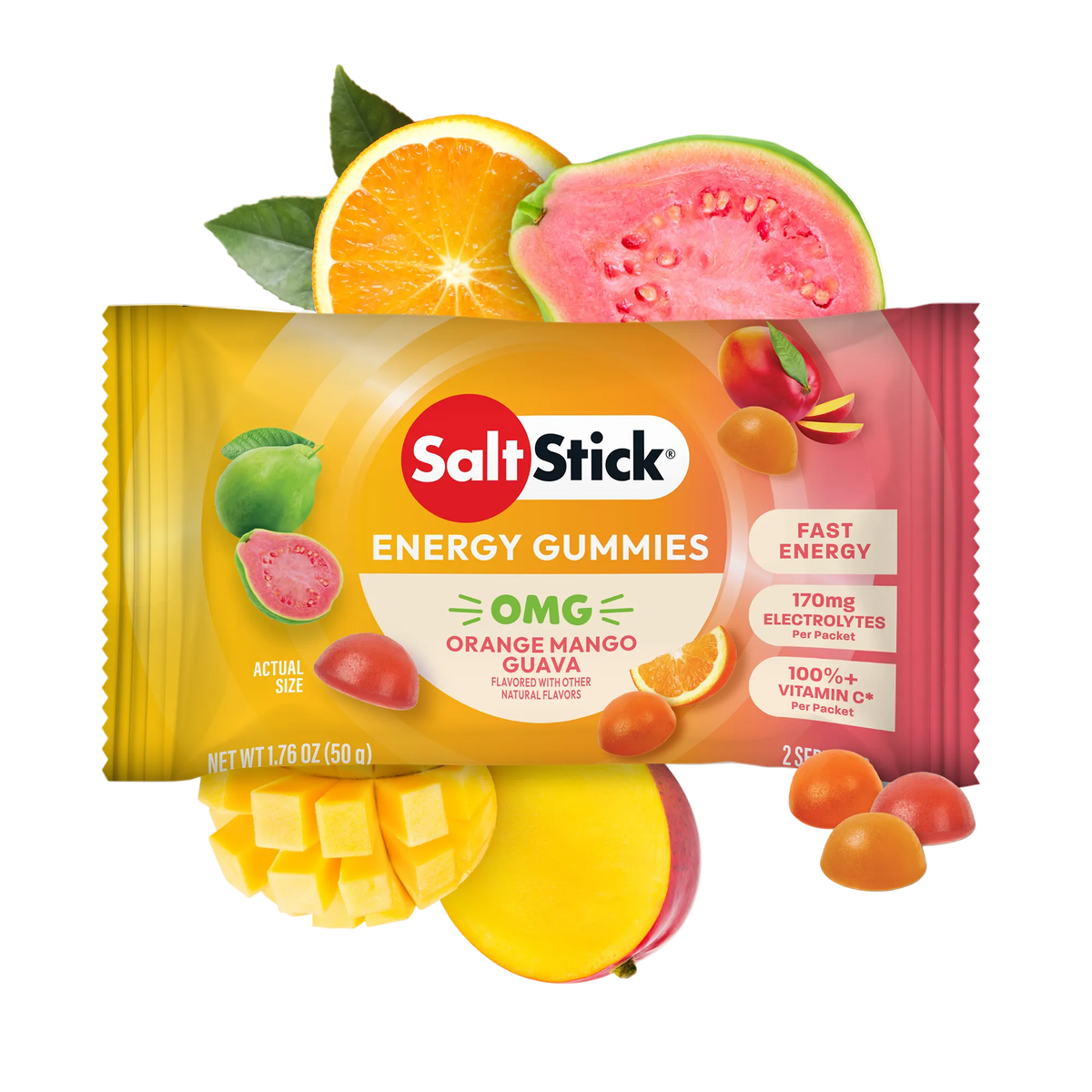 SaltStick Energy Gummies Rainbow Blast