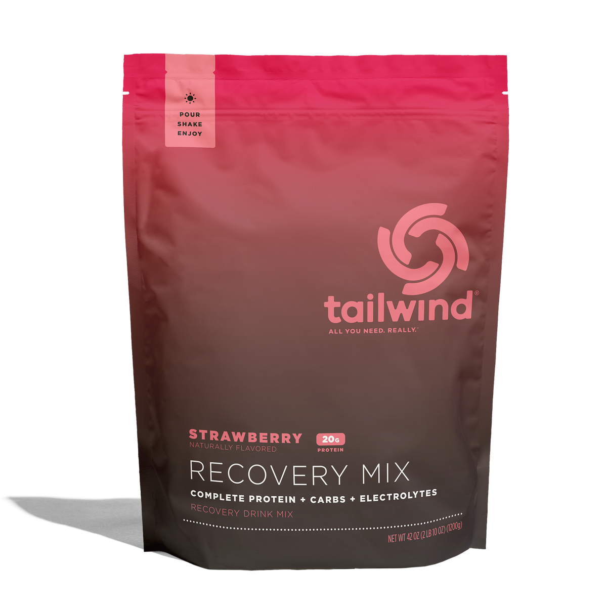 Tailwind Nutrition Fava Recovery Mix Strawberry - Large (20 Serves), Single Serve