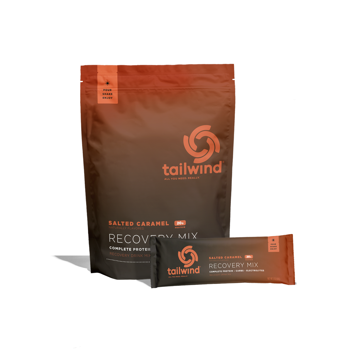 Tailwind Nutrition Fava Recovery Mix Salted Caramel - Large (20 Serves), Single Serve