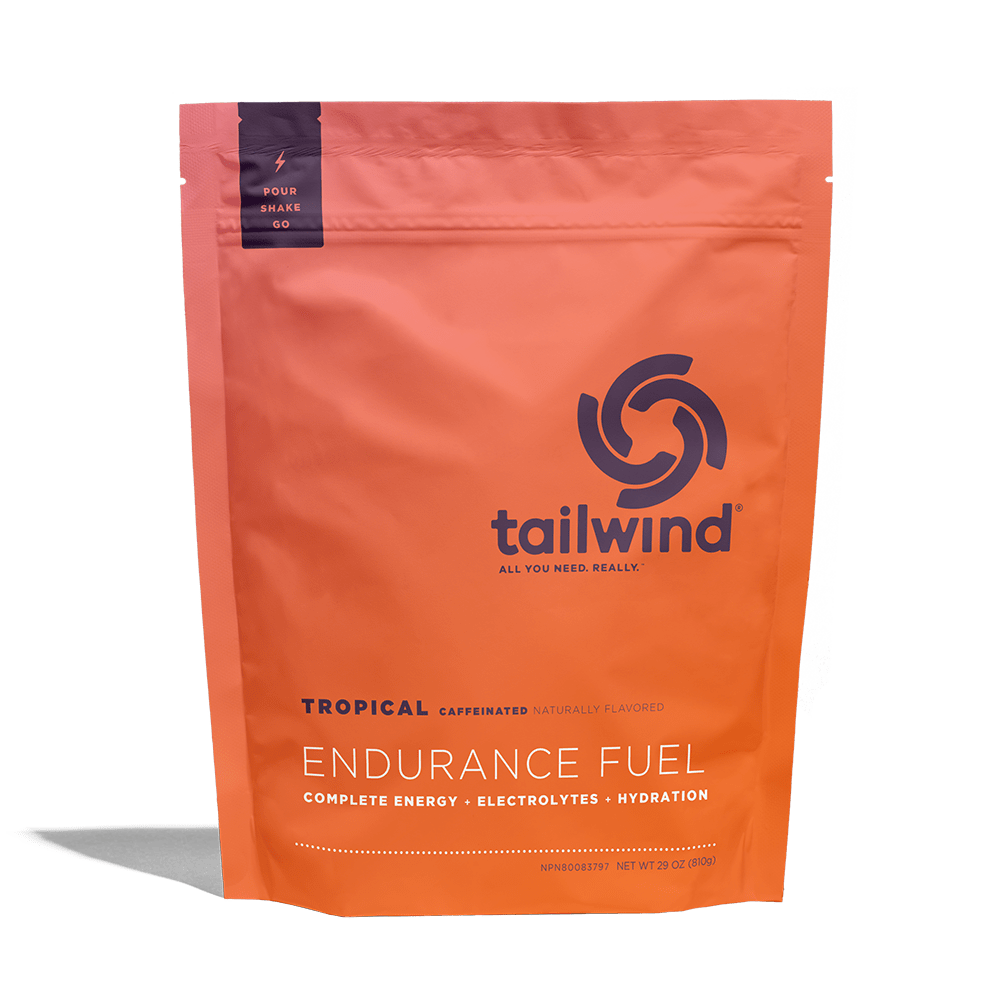 Tailwind Nutrition Endurance Fuel Tropical Buzz Caffeine 850g Bag, 1350g Bag