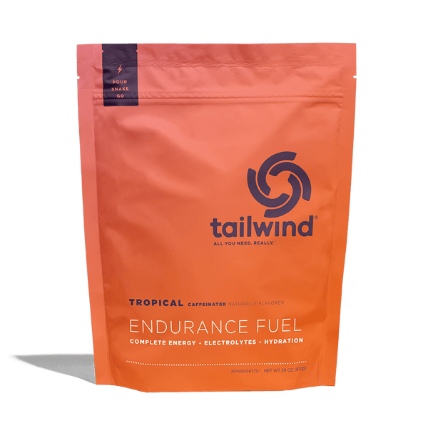 Tailwind Nutrition Endurance Fuel Tropical Buzz Caffeine 850g Bag, 1350g Bag
