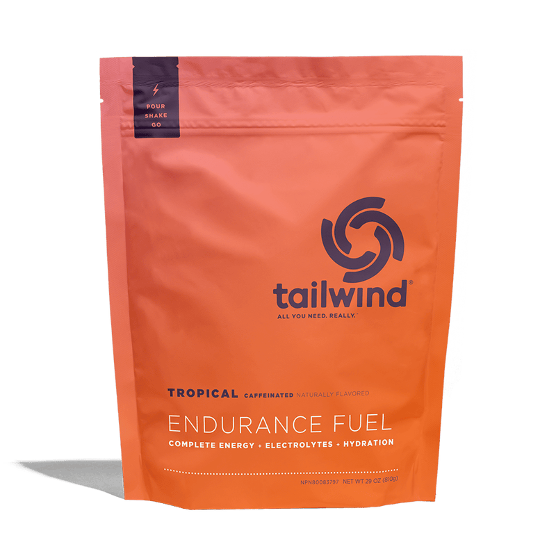 Tailwind Nutrition Endurance Fuel Tropical Buzz Caffeine 850g Bag, 1350g Bag