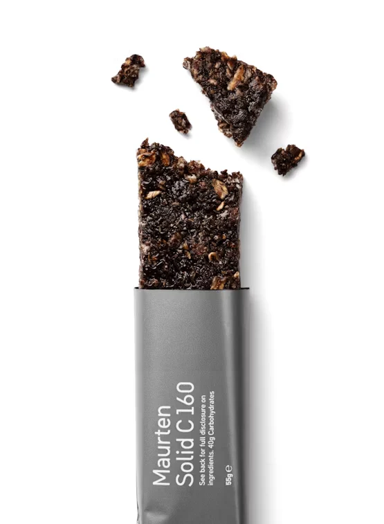 Maurten SOLID 160 and SOLID 160 C Energy Bar Natural
